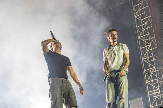 The Berlin-based rap, hip-hop, and trap band BHZ at the Highfield Festival 2026 on Lake Störmthal near Großpösna. The current BHZ lineup for 2026 consists of * Longus Mongus (rapper) * Ion Miles (rapper) * Monk (rapper) * Big Pat (rapper) * MotB (producer) * Sami (producer) * Themba (producer) Highfield 2026 Day 1 BHZ