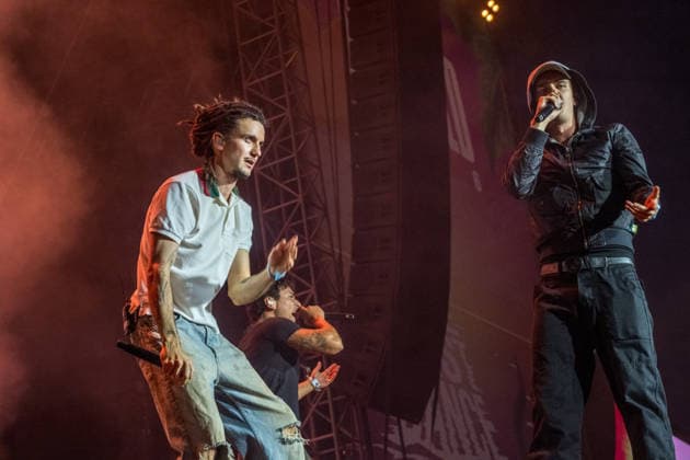 The Berlin-based rap, hip-hop, and trap band BHZ at the Highfield Festival 2026 on Lake Störmthal near Großpösna. The current BHZ lineup for 2026 consists of * Longus Mongus (rapper) * Ion Miles (rapper) * Monk (rapper) * Big Pat (rapper) * MotB (producer) * Sami (producer) * Themba (producer) Highfield 2026 Day 1 BHZ