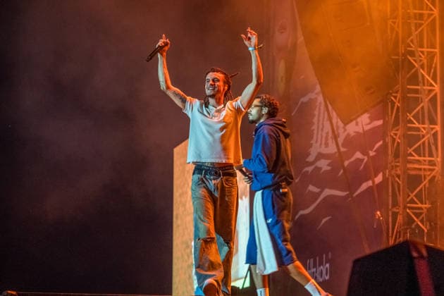 The Berlin-based rap, hip-hop, and trap band BHZ at the Highfield Festival 2026 on Lake Störmthal near Großpösna. The current BHZ lineup for 2026 consists of * Longus Mongus (rapper) * Ion Miles (rapper) * Monk (rapper) * Big Pat (rapper) * MotB (producer) * Sami (producer) * Themba (producer) Highfield 2026 Day 1 BHZ