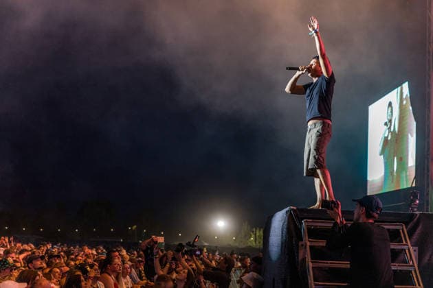 The Berlin-based rap, hip-hop, and trap band BHZ at the Highfield Festival 2026 on Lake Störmthal near Großpösna. The current BHZ lineup for 2026 consists of * Longus Mongus (rapper) * Ion Miles (rapper) * Monk (rapper) * Big Pat (rapper) * MotB (producer) * Sami (producer) * Themba (producer) Highfield 2026 Day 1 BHZ