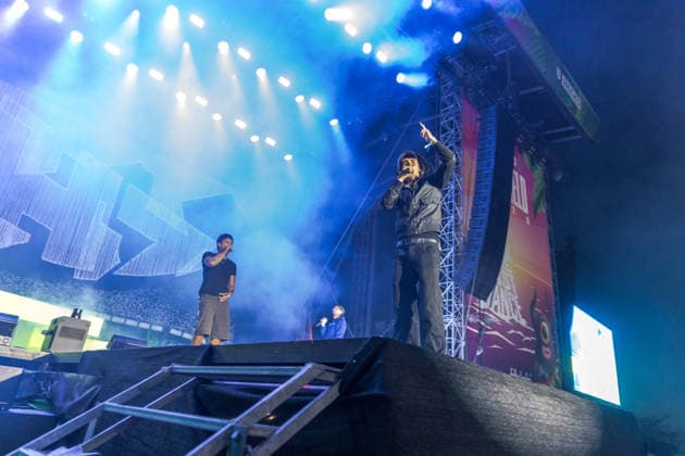 The Berlin-based rap, hip-hop, and trap band BHZ at the Highfield Festival 2026 on Lake Störmthal near Großpösna. The current BHZ lineup for 2026 consists of * Longus Mongus (rapper) * Ion Miles (rapper) * Monk (rapper) * Big Pat (rapper) * MotB (producer) * Sami (producer) * Themba (producer) Highfield 2026 Day 1 BHZ