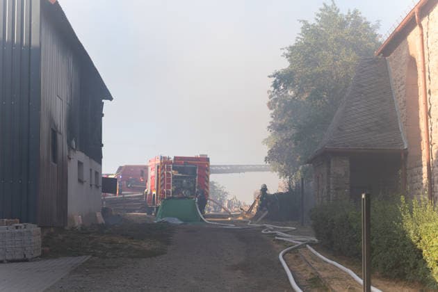 Warehouse Completely Destroyed by Fire; 59-Year-Old Man Seriously Injured While Trying to Extinguish the Blaze; Rescue