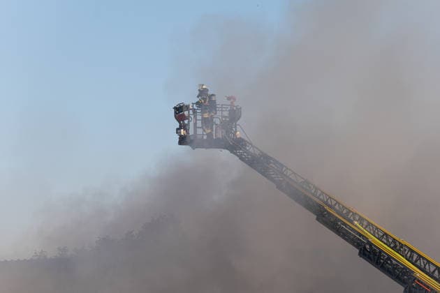 Warehouse Completely Destroyed by Fire; 59-Year-Old Man Seriously Injured While Trying to Extinguish the Blaze; Rescue