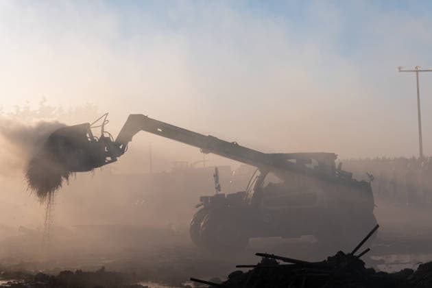 Warehouse Completely Destroyed by Fire; 59-Year-Old Man Seriously Injured While Trying to Extinguish the Blaze; Rescue