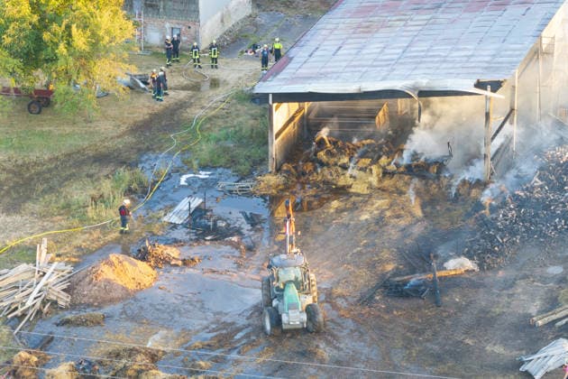 Warehouse Completely Destroyed by Fire; 59-Year-Old Man Seriously Injured While Trying to Extinguish the Blaze; Rescue