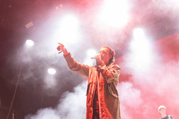 German singer and rapper Levin Liam on the first day of Highfield 2026 Highfield 2026 Day 1 Levin Liam