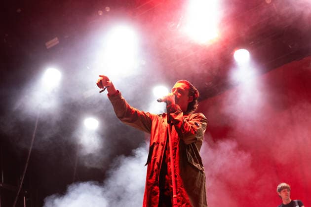 German singer and rapper Levin Liam on the first day of Highfield 2026 Highfield 2026 Day 1 Levin Liam