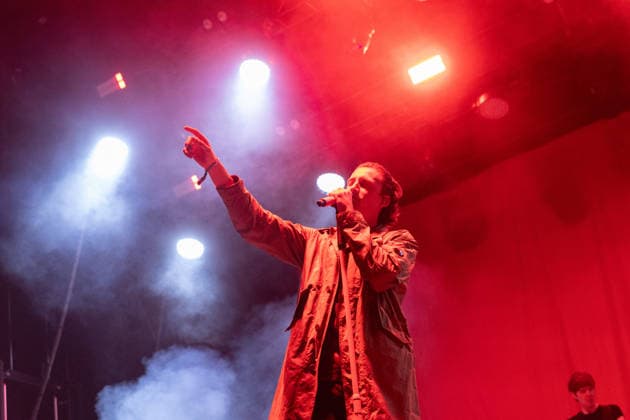 German singer and rapper Levin Liam on the first day of Highfield 2026 Highfield 2026 Day 1 Levin Liam