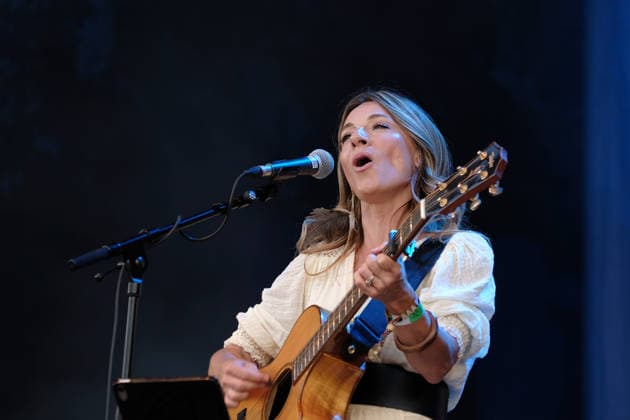 August 14, 2026, Williamscot, Oxfordshire, United Kingdom: Vocalist and guitarist Charley Webb, of Marshall Gilmour Webbs, performing live on stage at Fairport s Cropredy Convention. Williamscot United Kingdom - ZUMAs197 20260814_aaa_s197_093 Copyright: xDawnxFletcher-Parkx