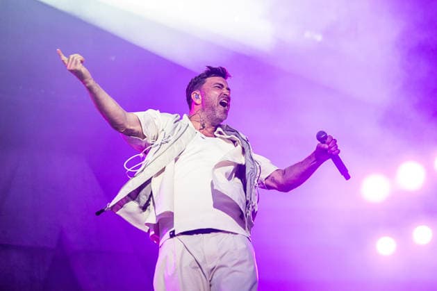 Rostock, Germany, August 14, 2026 Marteria Zum Glück in die Zukunft Tour 2026 Rostock Pictured: Marten Laciny (Marteria) Copyright: xFotostandx xVoelkerx
