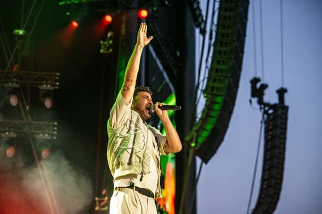 Rostock, Germany, August 14, 2026 Marteria Zum Glück in die Zukunft Tour 2026 Rostock Pictured: Marten Laciny (Marteria) Copyright: xFotostandx xVoelkerx