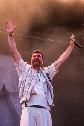 Rostock, Germany, August 14, 2026 Marteria Zum Glück in die Zukunft Tour 2026 Rostock Pictured: Marten Laciny (Marteria) Copyright: xFotostandx xVoelkerx