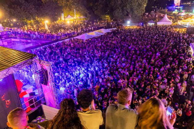 Dresden City Festival The Dresden City Festival attracts tens of thousands of visitors every year at TanzAREAL on the Königsufer in Dresden, Saxony, Germany