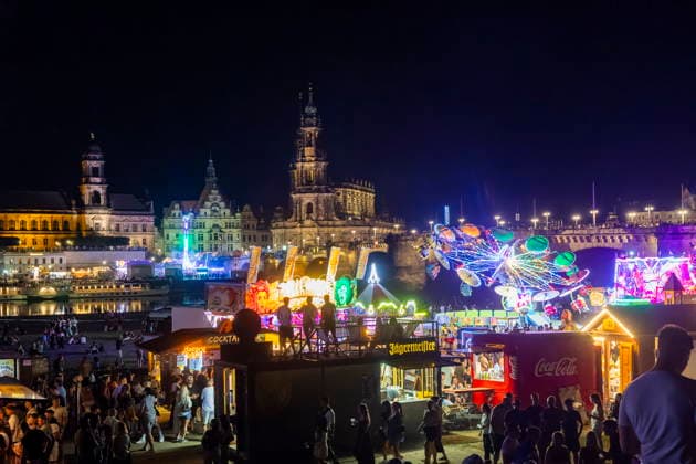 Dresden City Festival The Dresden City Festival attracts tens of thousands of visitors every year at TanzAREAL on the Königsufer in Dresden, Saxony, Germany
