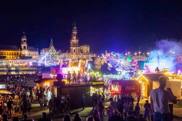 Dresden City Festival The Dresden City Festival attracts tens of thousands of visitors every year at TanzAREAL on the Königsufer in Dresden, Saxony, Germany