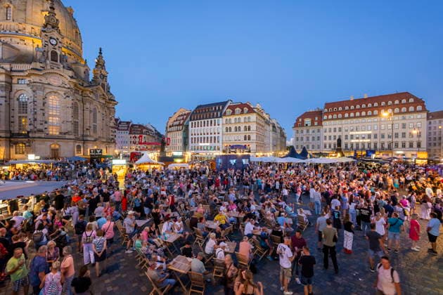 Dresden City Festival The Dresden City Festival attracts tens of thousands of visitors every year Neumarkt, Dresden, Saxony, Germany