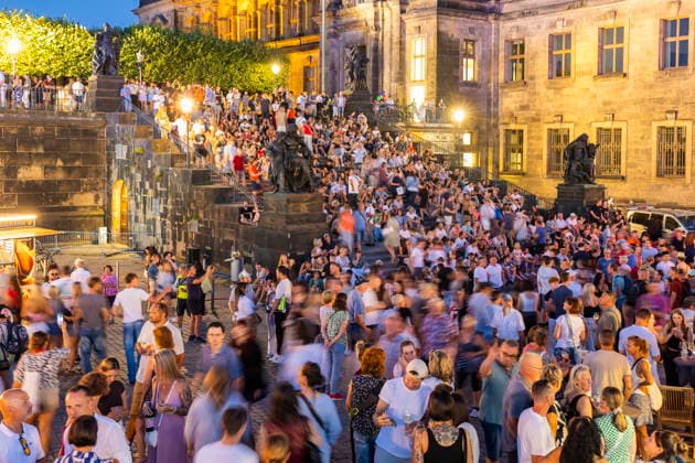 Dresden City Festival The Dresden City Festival attracts tens of thousands of visitors every year Schloßplatz, Dresden, Saxony, Germany