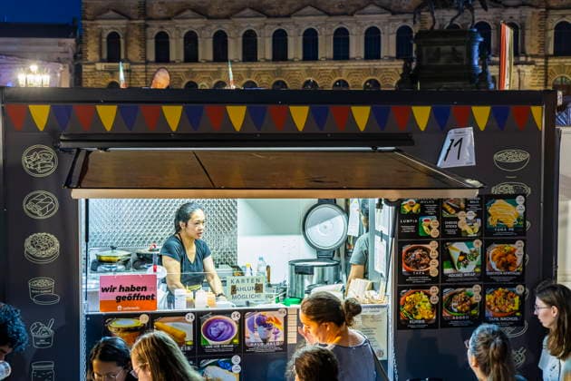 Dresden City Festival The Dresden City Festival attracts tens of thousands of visitors every year. Filipino specialties are offered at Theaterplatz. Dresden, Saxony, Germany