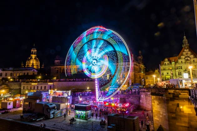 Dresden City Festival The Dresden City Festival attracts tens of thousands of visitors every year Swing on the Terrassenufer Dresden, Saxony, Germany
