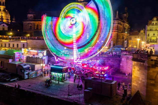 Dresden City Festival The Dresden City Festival attracts tens of thousands of visitors every year Swing on the Terrassenufer Dresden, Saxony, Germany