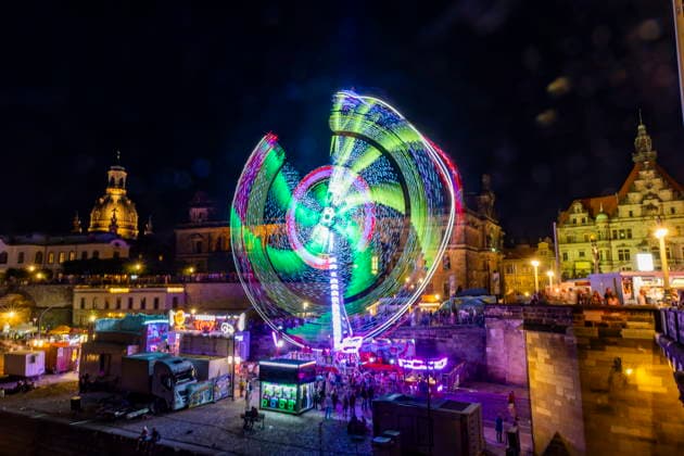 Dresden City Festival The Dresden City Festival attracts tens of thousands of visitors every year Swing on the Terrassenufer Dresden, Saxony, Germany