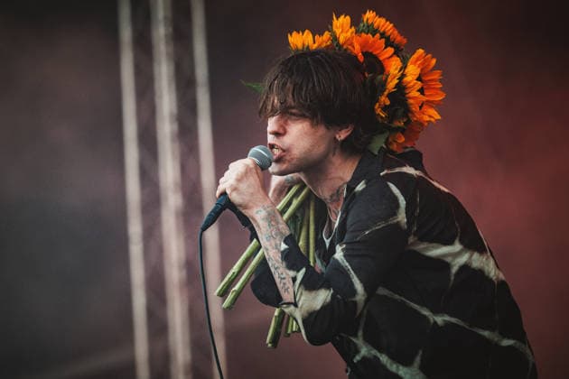 Iceage live at Syd For Solen 2026 Copenhagen, Denmark. 14th, August 2026. The Danish punk group Iceage performs a live concert during the Danish music festival Syd For Solen 2026 in Copenhagen. Here vocalist Elias Bender Ronnenfelt is seen live on stage. Denmark, Copenhagen  Copyright: xGonzalesxPhoto ChristianxHjorthx