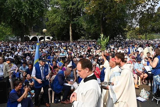 AUGUST 15, LOURDES, BASTIEN ARBERET, MAXPPP, 153rd National Assumption Pilgrimage, Mass on the Meadow for August 15, 2026, at the Sanctuary of Our Lady of Lourdes, Hautes-Pyrénées 153rd National Assumption Pilgrimage: Mass on the Meadow for August 15, 2026, at the Sanctuary of Our Lady of Lourdes, Hautes-Pyrénées LOURDES HAUTES-PYRÉNÉES FRANCE Copyright: xBASTIENxARBERET MAXPPP MAXPPPxBASTIENxARBERETx BAR_8871 BARx8871