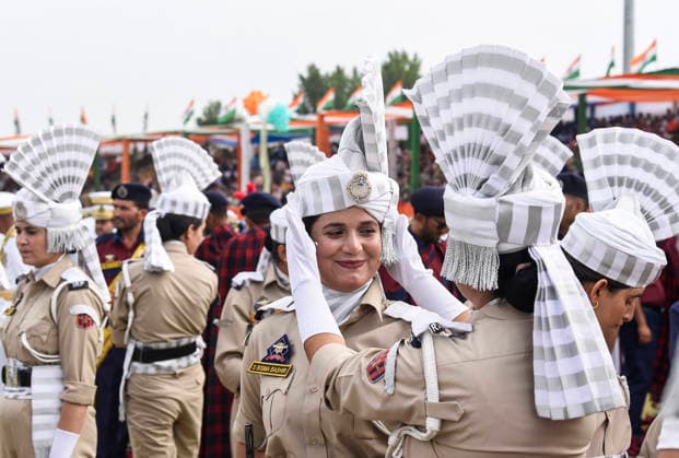 80th Independence Day Celebrations in Jammu and Kashmir s Srinagar Srinagar, Aug 15 (ANI): Contingents prepare for the parade during the 80th Independence Day celebrations at Bakshi Stadium, in Srinagar on Saturday. Srinagar Jammu and Kashmir India Copyright: xANIx ANI_20260815341