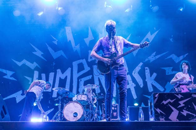 The German pop-rock band Das Lumpenpack: Vocals: Jonas Frömming; Vocals, Guitar: Maximilian Kennel; Drums: Alexandra Eckert (since 2020); Guitar, keyboard; Jason Bartsch (joined in 2020), bass; Lola Schrode at Highfield 2026, south of Leipzig; Highfield Day 2: Das Lumpenpack