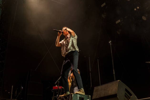 The German pop-rock band Das Lumpenpack: Vocals: Jonas Frömming; Vocals, Guitar: Maximilian Kennel; Drums: Alexandra Eckert (since 2020); Guitar, keyboard; Jason Bartsch (joined in 2020), bass; Lola Schrode at Highfield 2026, south of Leipzig; Highfield Day 2: Das Lumpenpack
