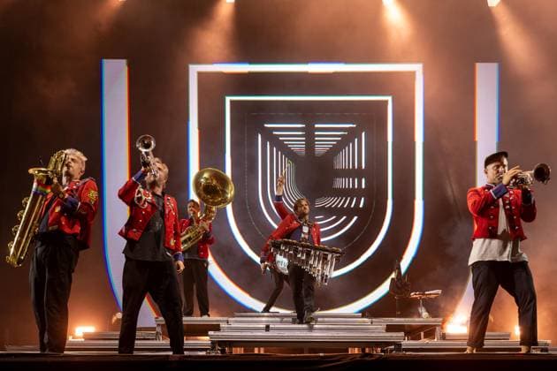 August 15, 2026, Paredes De Coura, Braga, Portugal: MEUTE, the German techno?marching band, perform on the main stage during the final day of Vodafone Paredes de Coura. Paredes De Coura Portugal - ZUMAs197 20260815_aaa_s197_334 Copyright: xDiogoxBaptistax