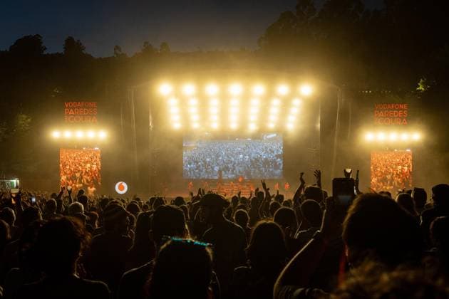 August 15, 2026, Paredes De Coura, Braga, Portugal: MEUTE, the German techno?marching band, perform on the main stage during the final day of Vodafone Paredes de Coura. Paredes De Coura Portugal - ZUMAs197 20260815_aaa_s197_323 Copyright: xDiogoxBaptistax