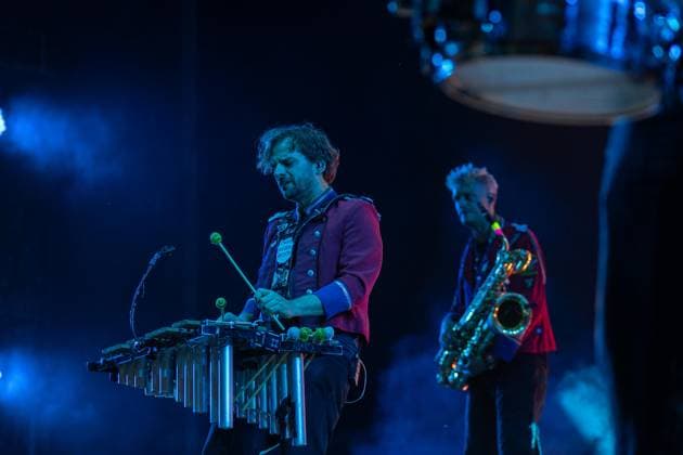 August 15, 2026, Paredes De Coura, Braga, Portugal: MEUTE, the German techno?marching band, perform on the main stage during the final day of Vodafone Paredes de Coura. Paredes De Coura Portugal - ZUMAs197 20260815_aaa_s197_308 Copyright: xDiogoxBaptistax