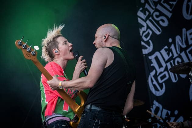 German rock musician Deine Cousine Ina Bredehorn on the third day of the Highfield 2026 festival Highfield 2026 Day 3 Deine Cousine