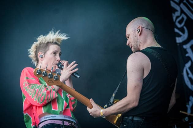 German rock musician Deine Cousine Ina Bredehorn on the third day of the Highfield 2026 festival Highfield 2026 Day 3 Deine Cousine