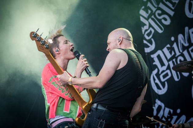 German rock musician Deine Cousine Ina Bredehorn on the third day of the Highfield 2026 festival Highfield 2026 Day 3 Deine Cousine