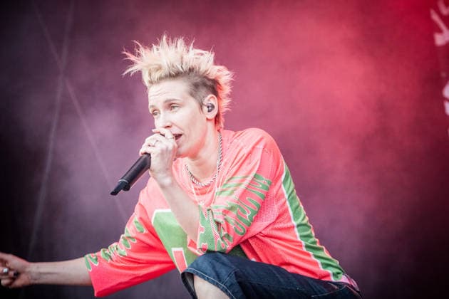 German rock musician Deine Cousine Ina Bredehorn on the third day of the Highfield 2026 festival Highfield 2026 Day 3 Deine Cousine