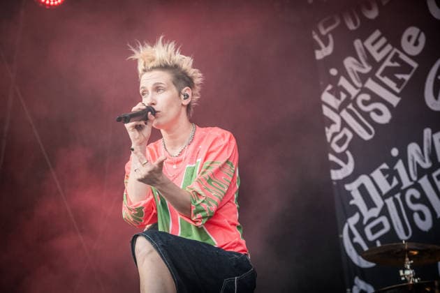 German rock musician Deine Cousine Ina Bredehorn on the third day of the Highfield 2026 festival Highfield 2026 Day 3 Deine Cousine