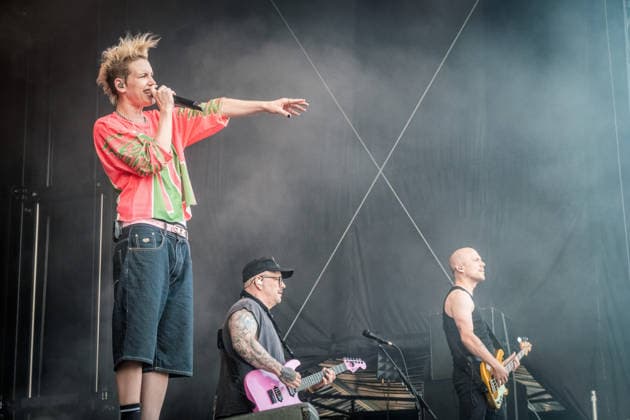 German rock musician Deine Cousine Ina Bredehorn on the third day of the Highfield 2026 festival Highfield 2026 Day 3 Deine Cousine