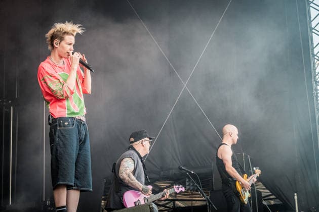 German rock musician Deine Cousine Ina Bredehorn on the third day of the Highfield 2026 festival Highfield 2026 Day 3 Deine Cousine