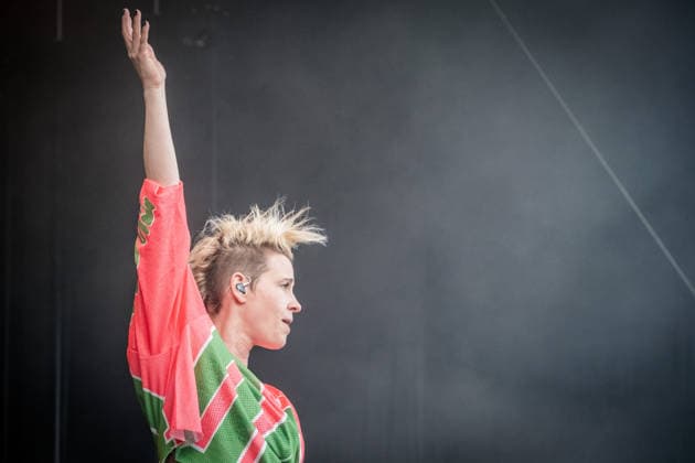 German rock musician Deine Cousine Ina Bredehorn on the third day of the Highfield 2026 festival Highfield 2026 Day 3 Deine Cousine