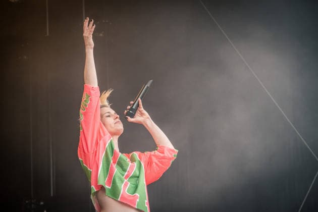 German rock musician Deine Cousine Ina Bredehorn on the third day of the Highfield 2026 festival Highfield 2026 Day 3 Deine Cousine