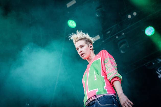 German rock musician Deine Cousine Ina Bredehorn on the third day of the Highfield 2026 festival Highfield 2026 Day 3 Deine Cousine