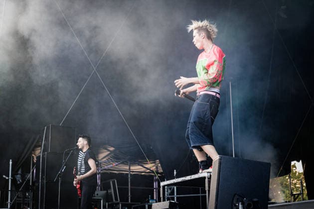 German rock musician Deine Cousine Ina Bredehorn on the third day of the Highfield 2026 festival Highfield 2026 Day 3 Deine Cousine