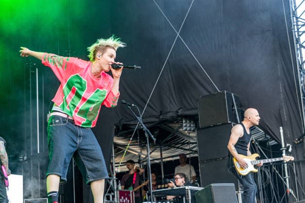 German rock musician Deine Cousine Ina Bredehorn on the third day of the Highfield 2026 festival Highfield 2026 Day 3 Deine Cousine