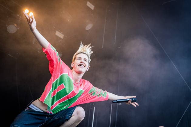 German rock musician Deine Cousine Ina Bredehorn on the third day of the Highfield 2026 festival Highfield 2026 Day 3 Deine Cousine