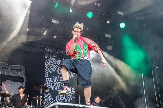 German rock musician Deine Cousine Ina Bredehorn on the third day of the Highfield 2026 festival Highfield 2026 Day 3 Deine Cousine