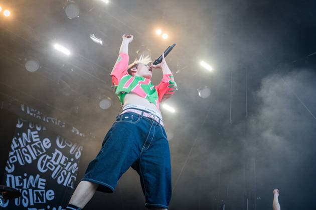 German rock musician Deine Cousine Ina Bredehorn on the third day of the Highfield 2026 festival Highfield 2026 Day 3 Deine Cousine