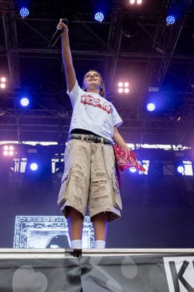 ZAH1DE Concert at Kunst Rasen Bonn, August 16, 2026: Berlin-based rapper ZAH1DE (Zahide Kayaci) during her open-air live performance at Kunst Rasen Bonn in Bonn, Gronau, North Rhine-Westphalia, Germany Copyright: xMarcxJohnx