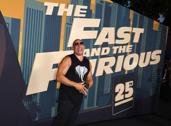 The Fast And Furious 25th Anniversary Screening in Los Angeles The Fast And Furious 25th Anniversary Screening at Directors Village Theater in Westwood, California on 8 17 26. 17 Aug 2026 Pictured: Vin Diesel.  Copyright: xThexMegaxAgencyxRiverx xMEGAx